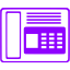 violet phone 43 icon