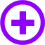 violet plus 5 icon