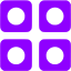 violet posterous spaces icon