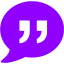 violet quote icon