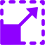 violet resize icon