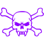 violet skull 60 icon