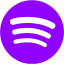 violet spotify icon