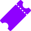 violet ticket icon