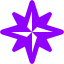 violet wind rose icon