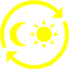 yellow 24 hour service icon