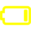 yellow almost empty icon