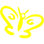 yellow butterfly icon