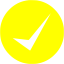 yellow check mark 11 icon