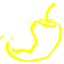 yellow chili pepper 18 icon