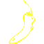 yellow chili pepper 25 icon