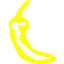 yellow chili pepper 7 icon