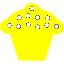 yellow cupcake 4 icon