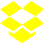 yellow dropbox icon