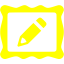 yellow edit image icon