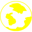 yellow globe icon