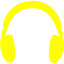 yellow headphones 2 icon