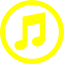 yellow itunes icon