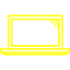 yellow laptop icon