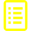 yellow list ingredients icon