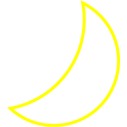 Free Yellow Moon SVG, PNG Icon, Symbol. Download Image.