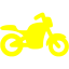 yellow motorcycle icon