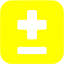 yellow plus minus icon