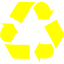 yellow recycle 2 icon