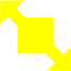 yellow resize 11 icon