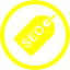 yellow seo tag 3 icon