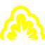 yellow smoke explosion icon