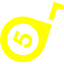 yellow tape measure icon