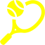 yellow tennis icon