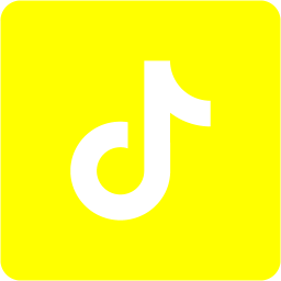 Yellow Tiktok 2 Icon Free Yellow Social Icons