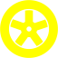 yellow wheel 3 icon